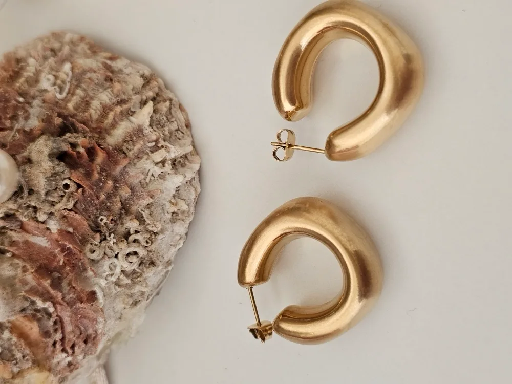 SANDRA MATTE earrings