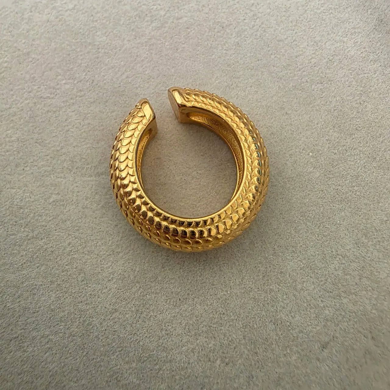 Snake skin ear cuff